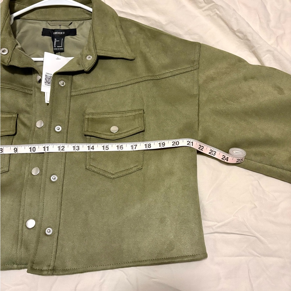 NWT Fringe Green Suede Jacket - Picture 6 of 6